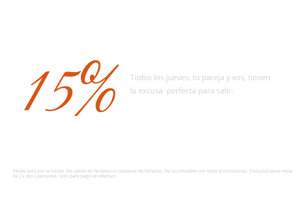 Samurai Sushi Jueves de Pareja 15% de Descuento