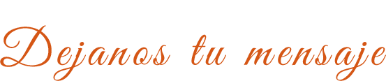 Contacto Dejanos tu mensaje